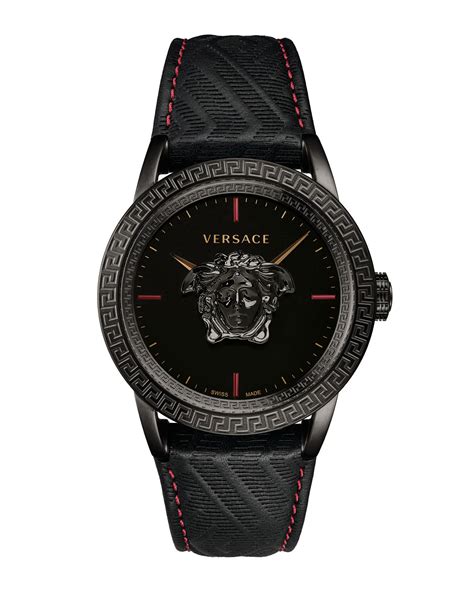 versace black dial watch|Versace watch price.